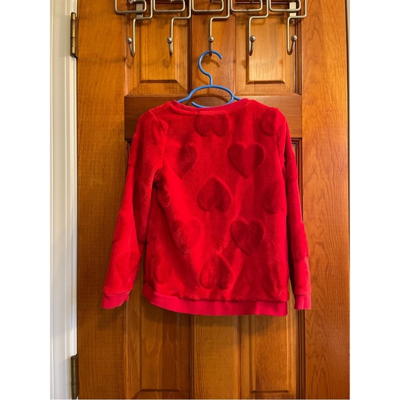H&M Fuzzy Heart Relief Sweatshirt - Picture 2 of 6